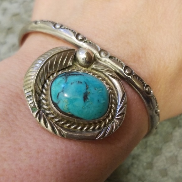 Vintage Ed Shirley Silver and Turquoise Set - Picture 3 of 6